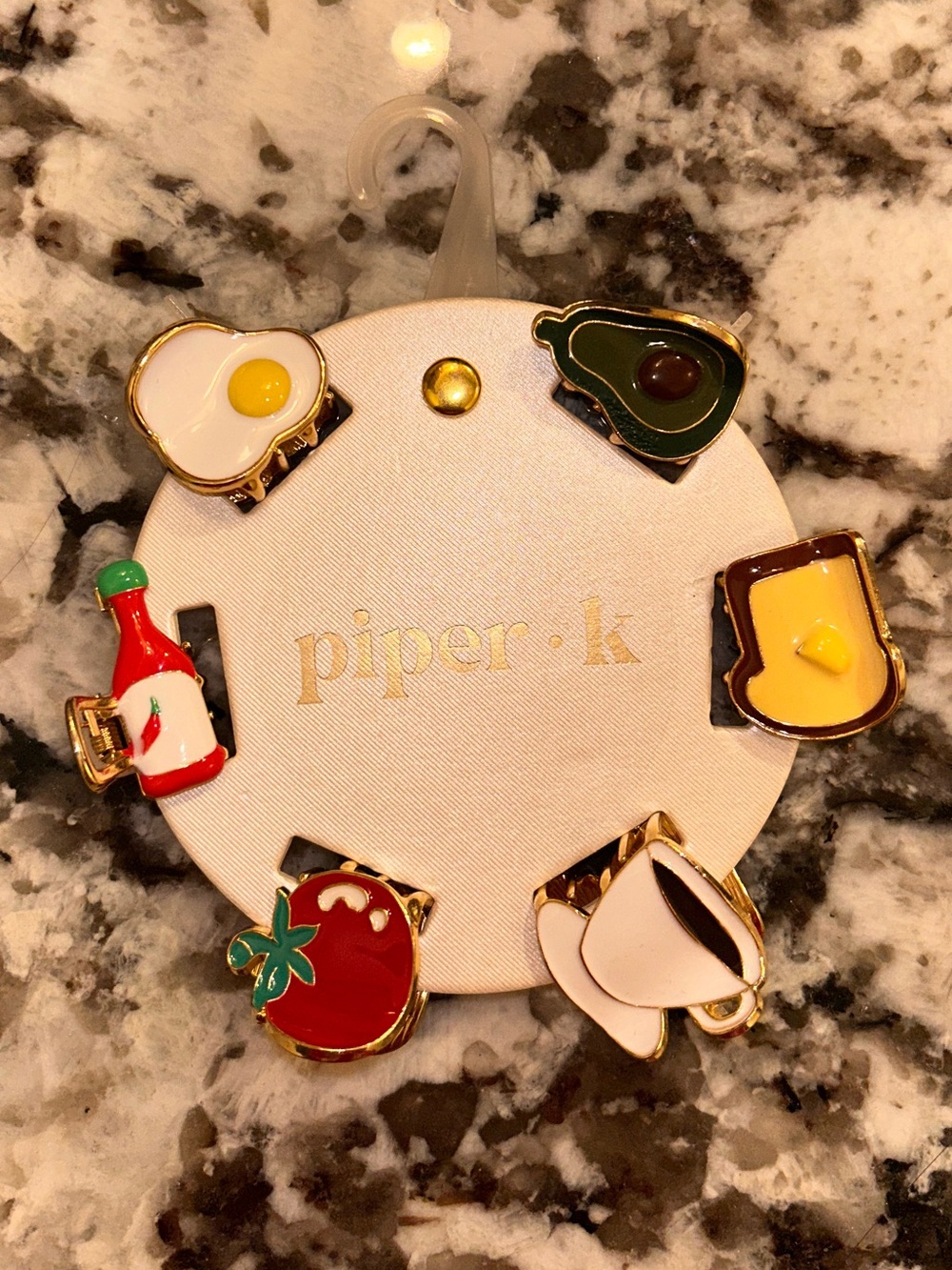 Piper Ki Breakfast Enamel Clip Set - Multicolor